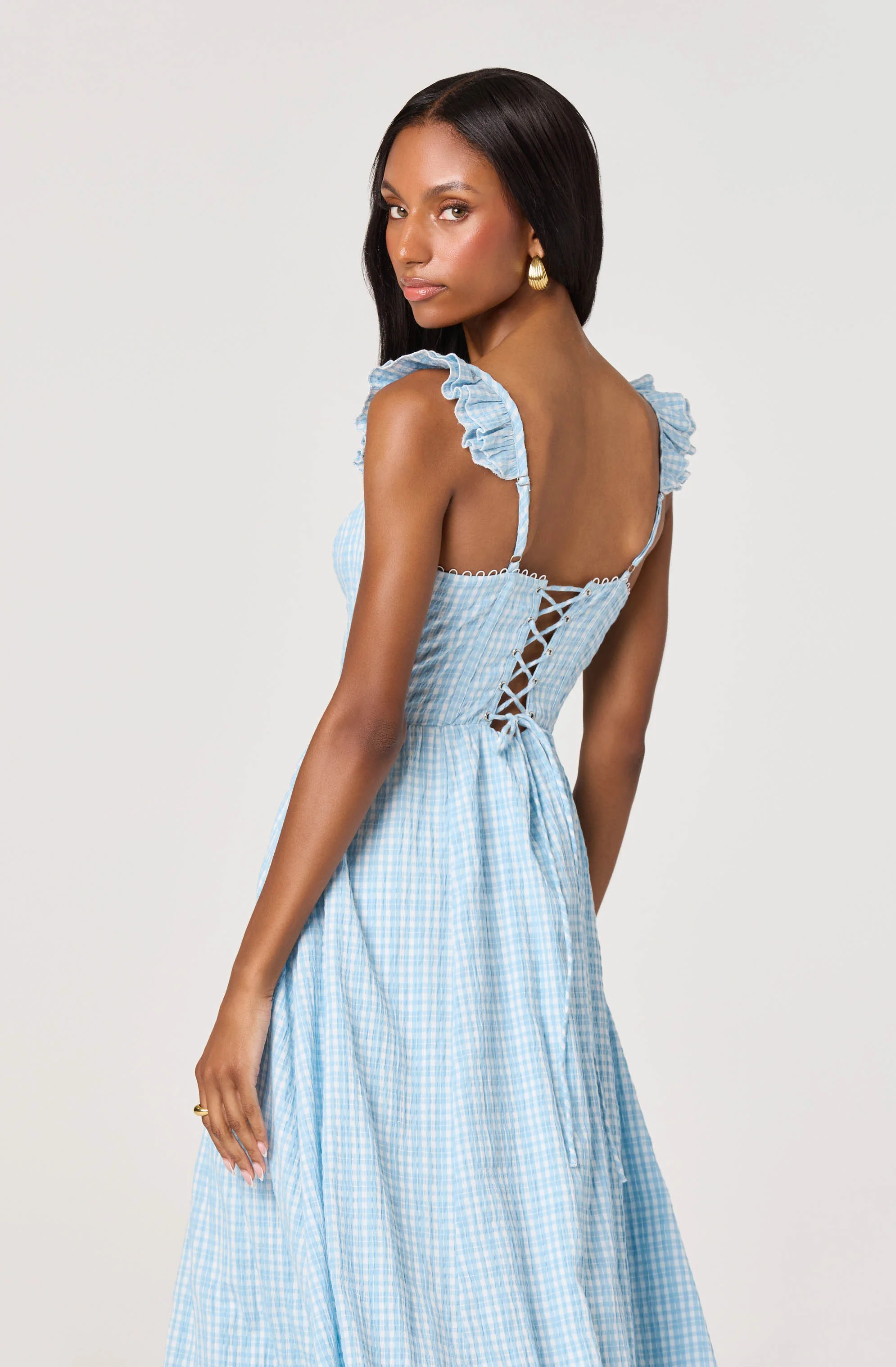 Wedelia Print Midi Dress - Image 9