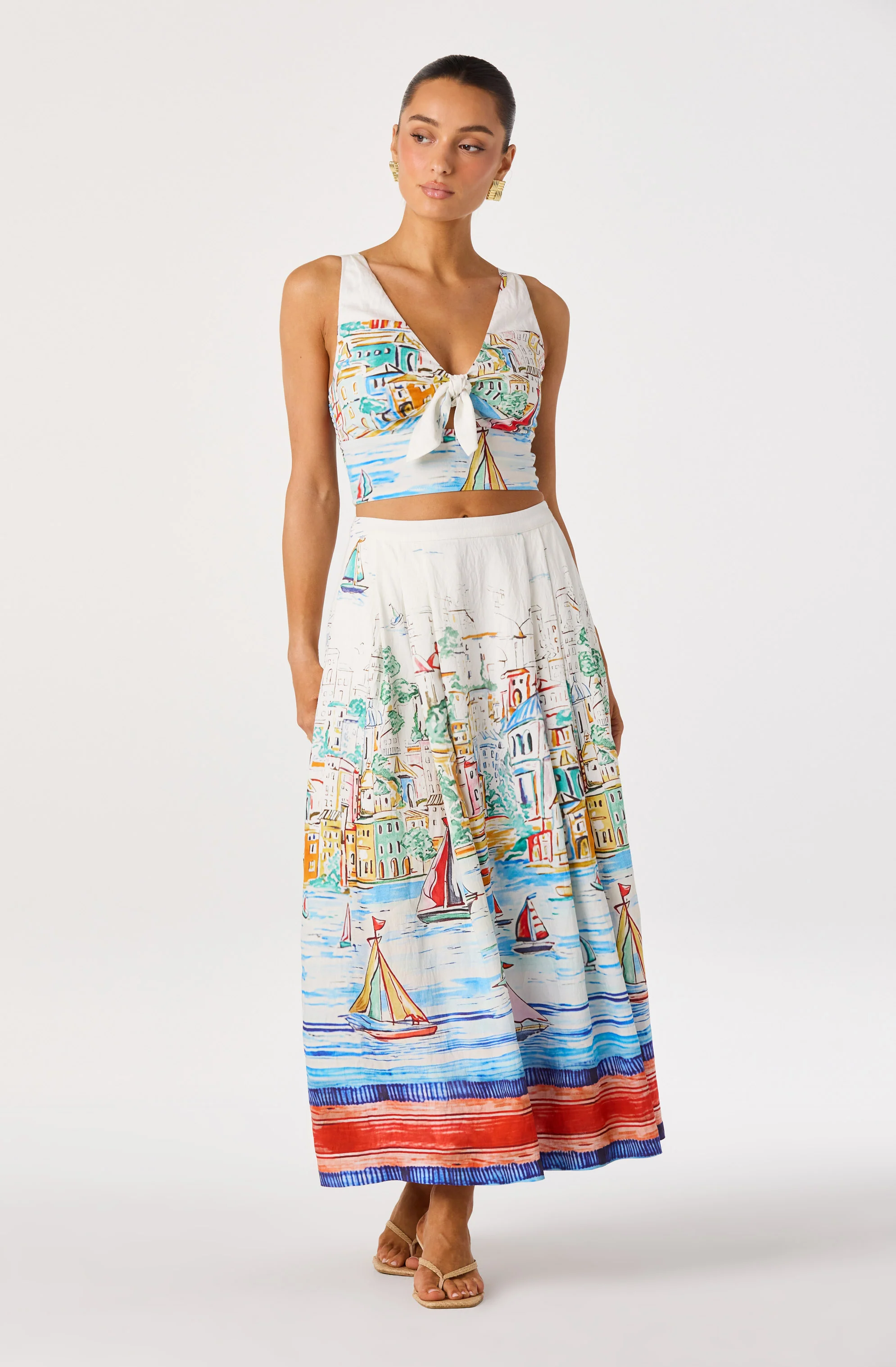 Wendy Pleated Midi Skirt - Image 5