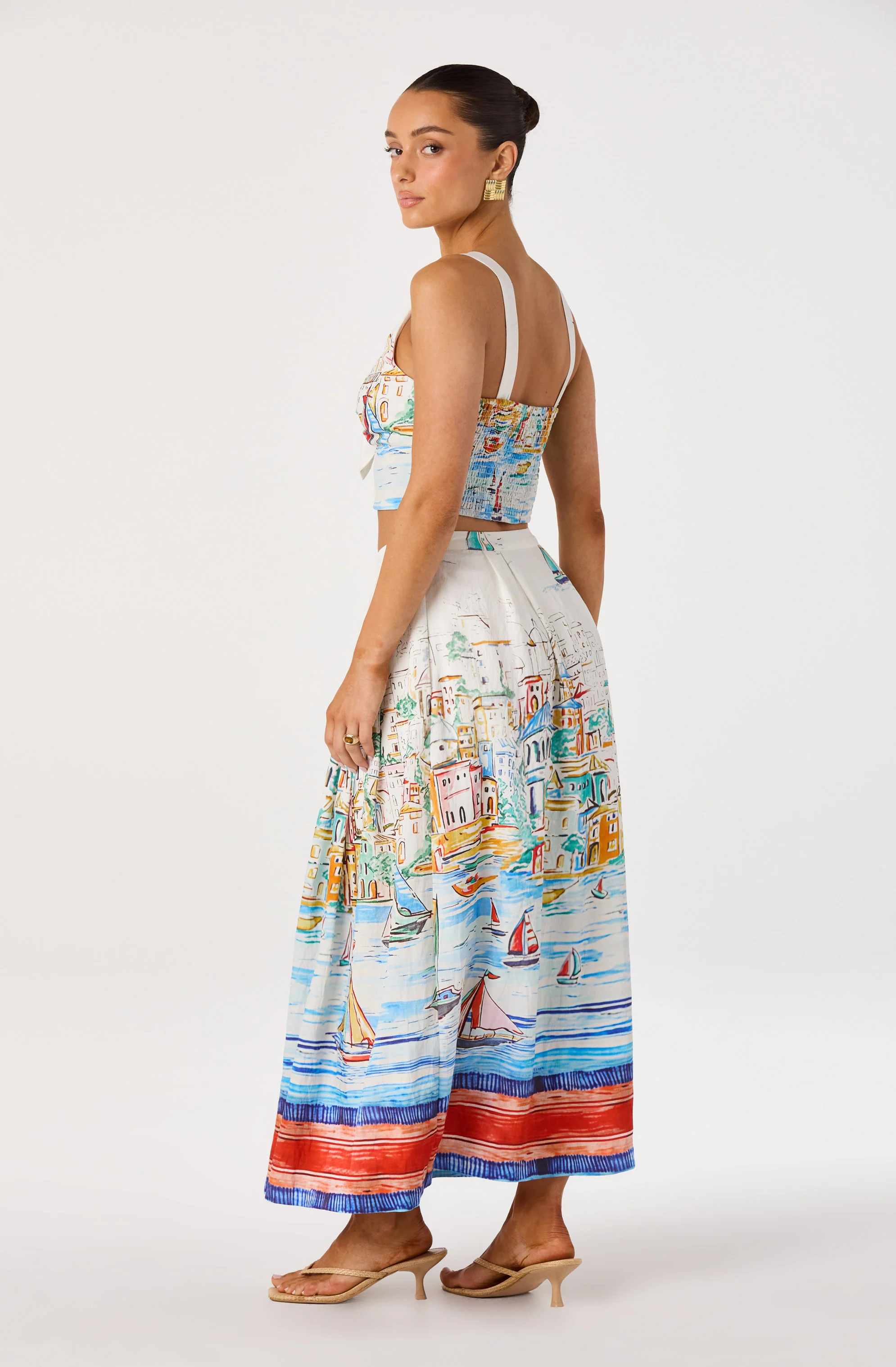 Wendy Pleated Midi Skirt - Image 6