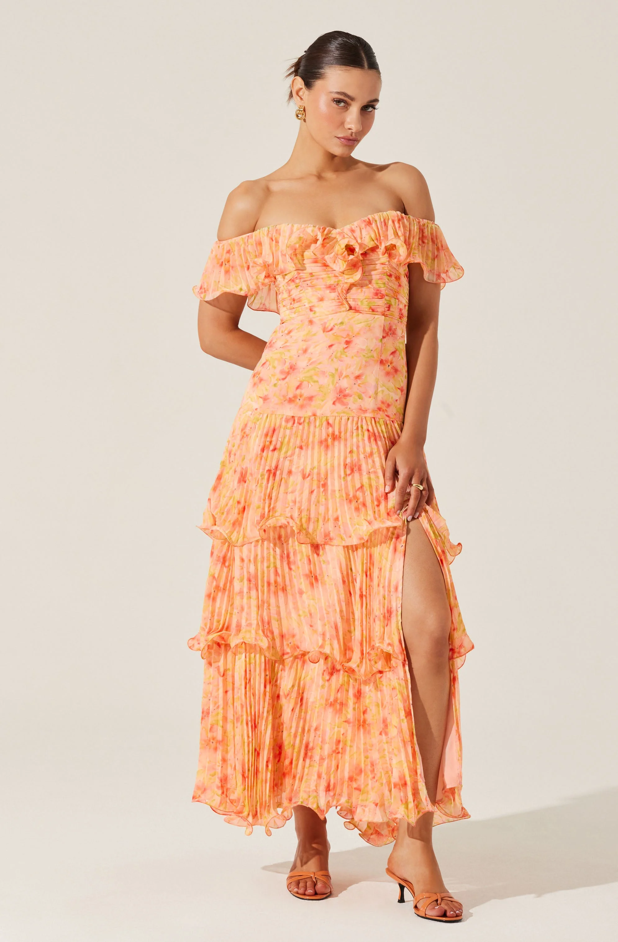 Wilder Pleated Floral Maxi Dress - Image 2