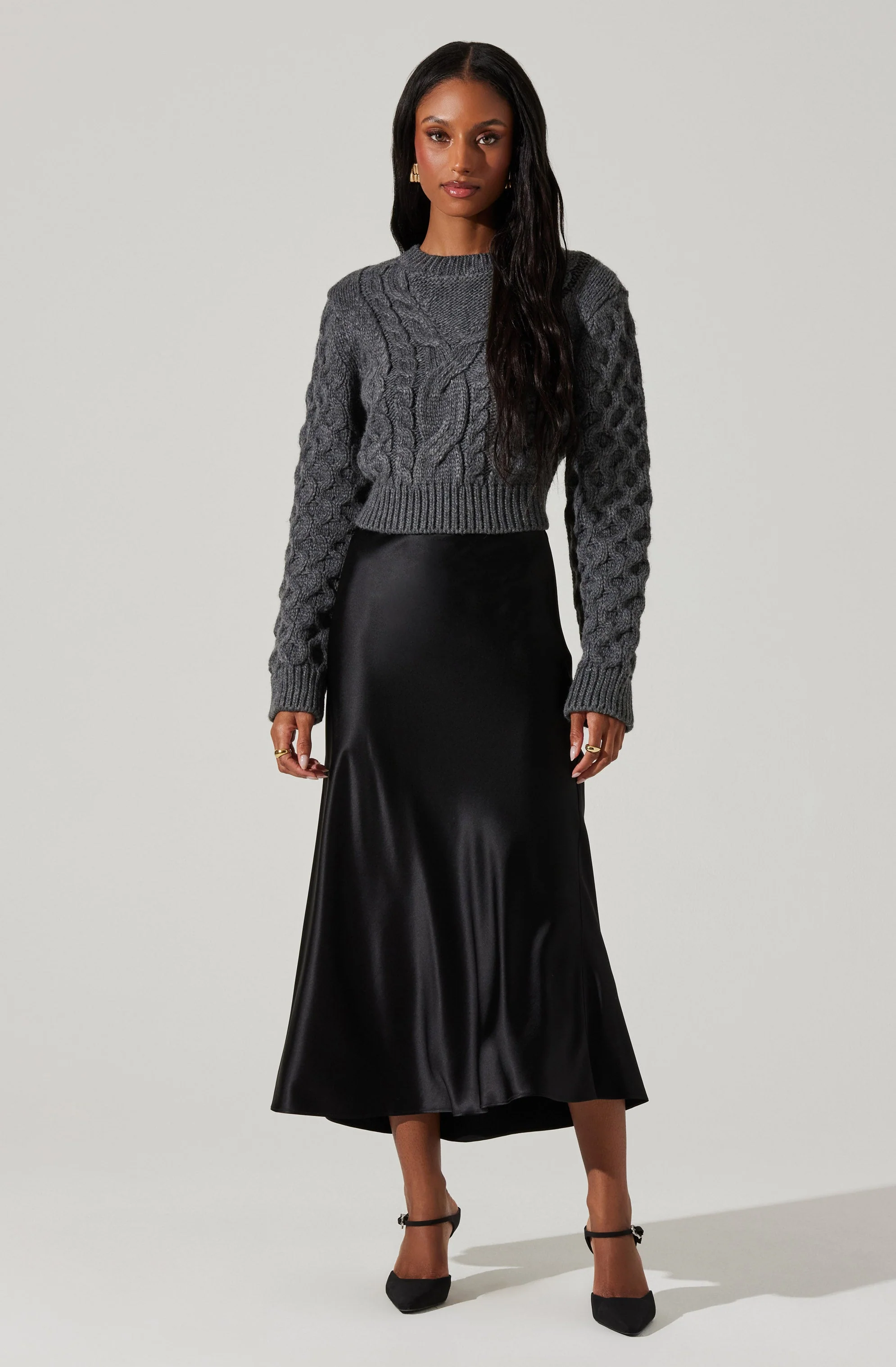 Windey Satin Maxi Skirt - Image 9