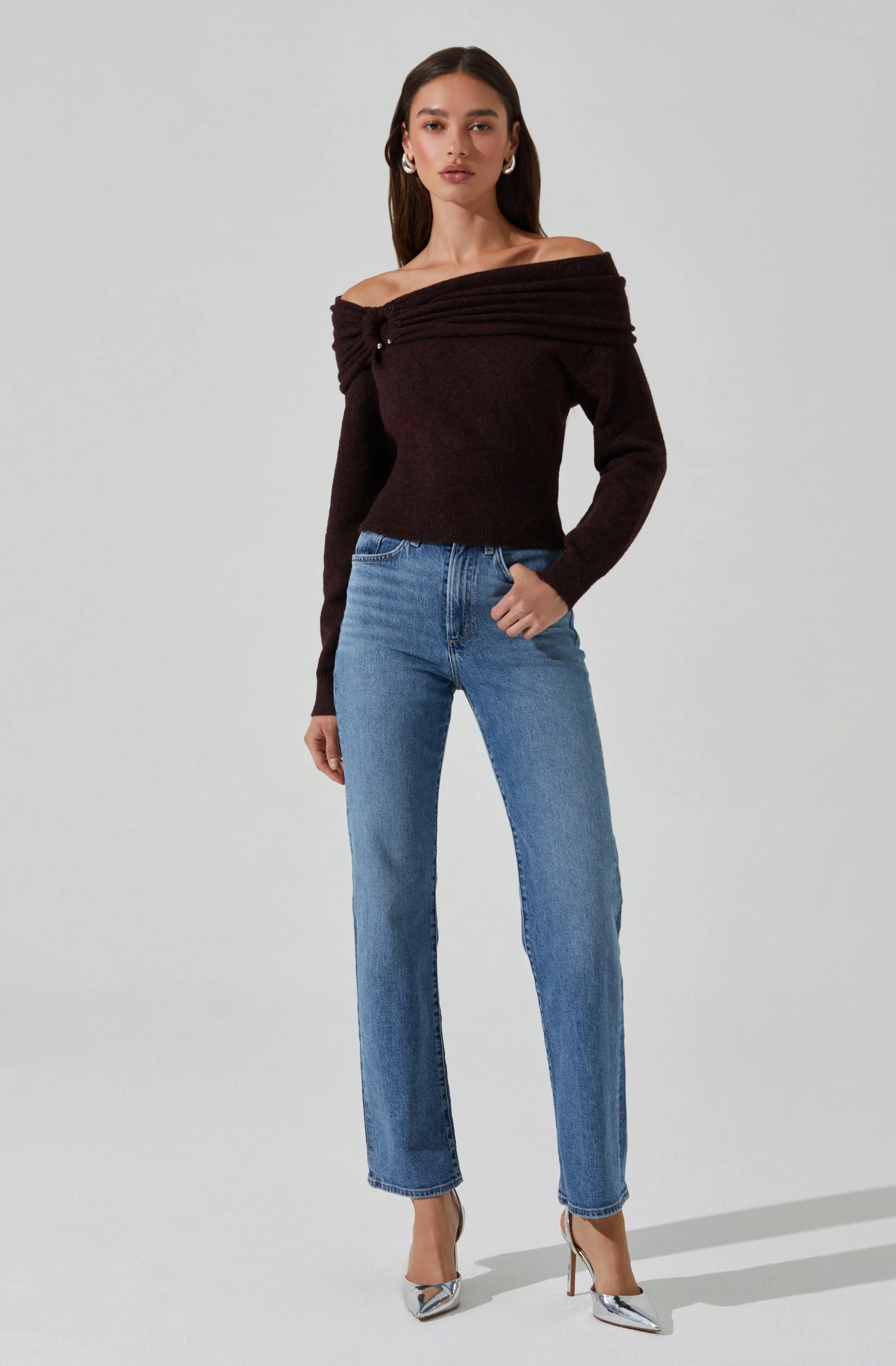 Wylie Off Shoulder Sweater - Image 8