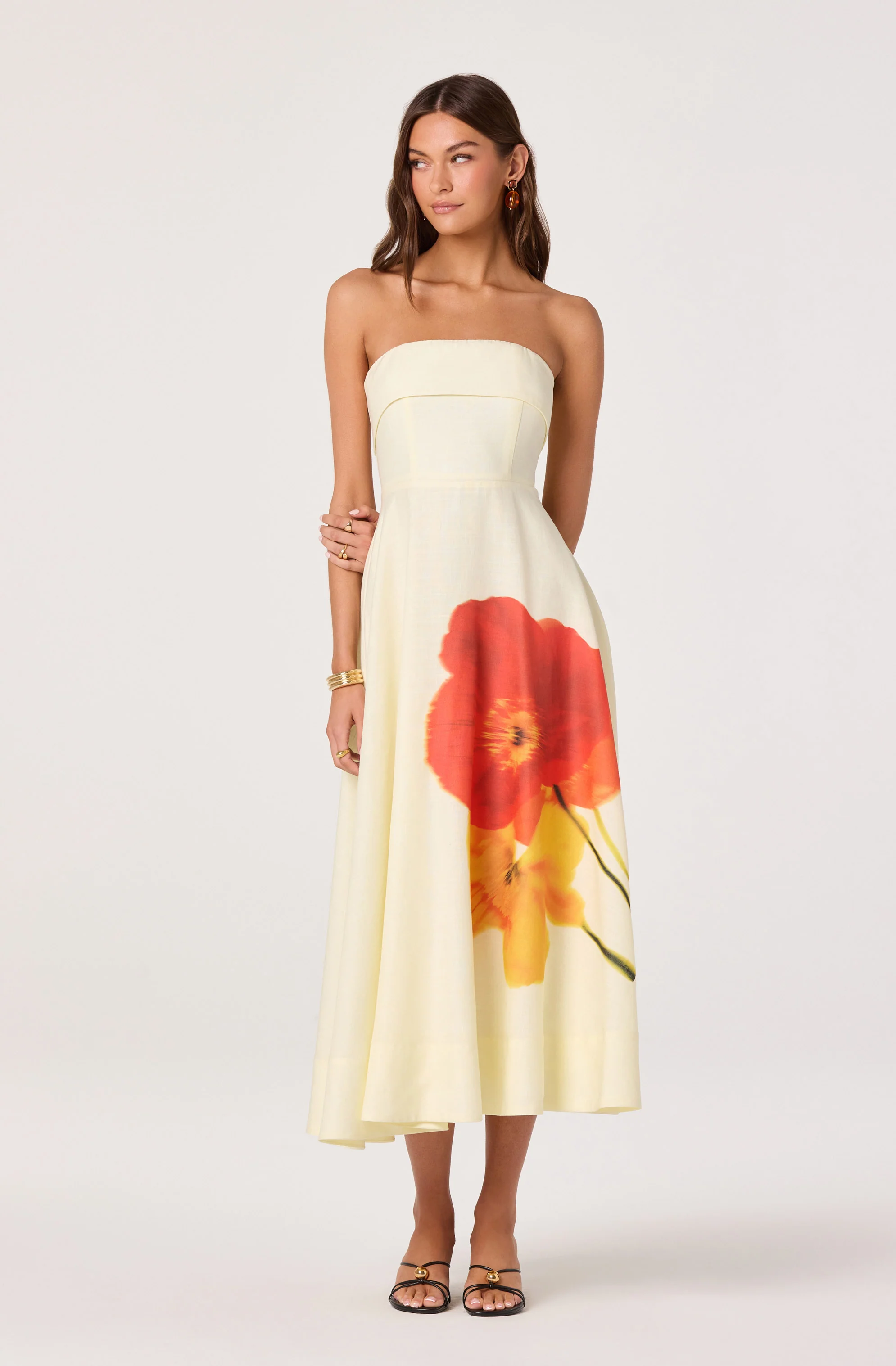 Ximena Floral Strapless Maxi Dress - Image 5