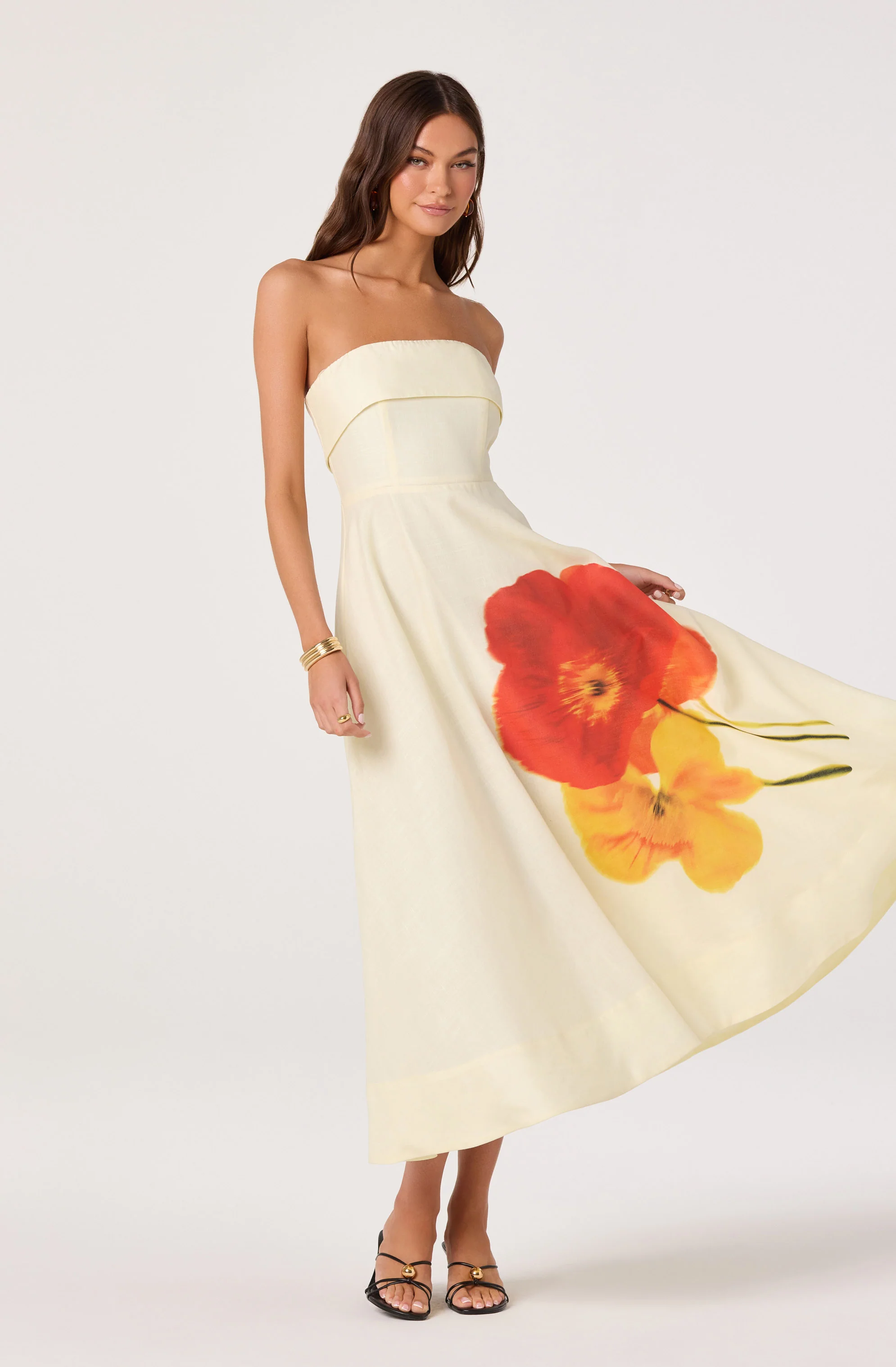 Ximena Floral Strapless Maxi Dress - Image 6