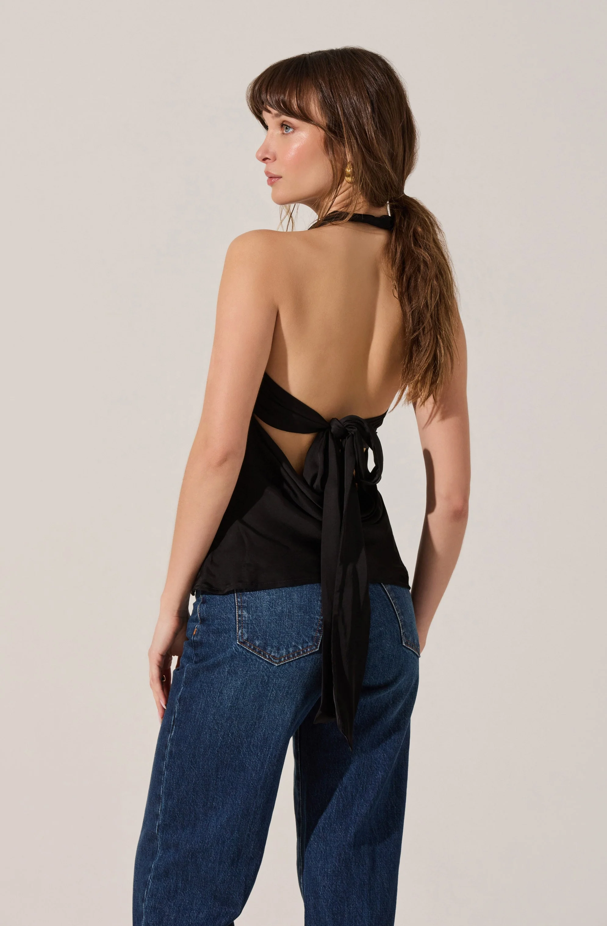 Zelenka Cowl Neck Halter Top - Image 3