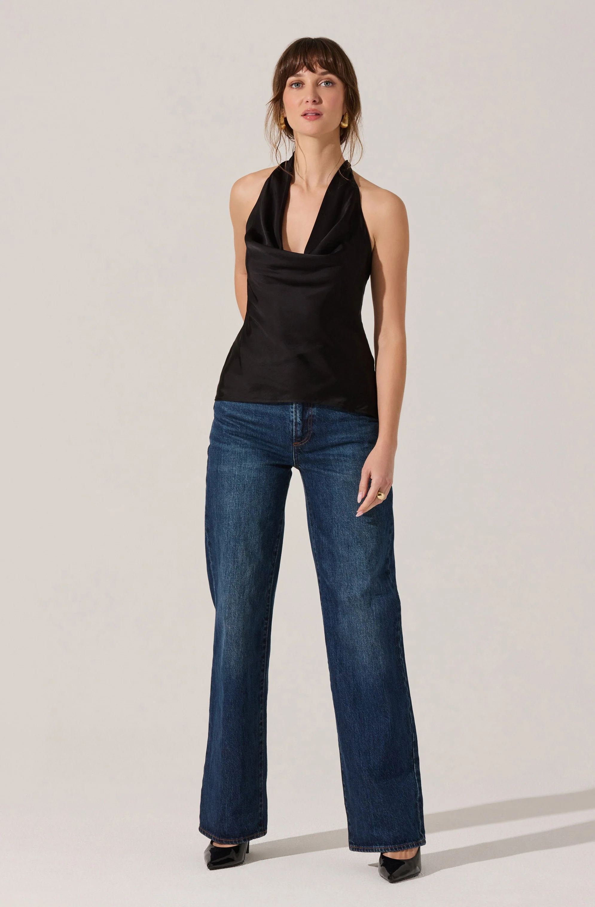 Zelenka Cowl Neck Halter Top - Image 6
