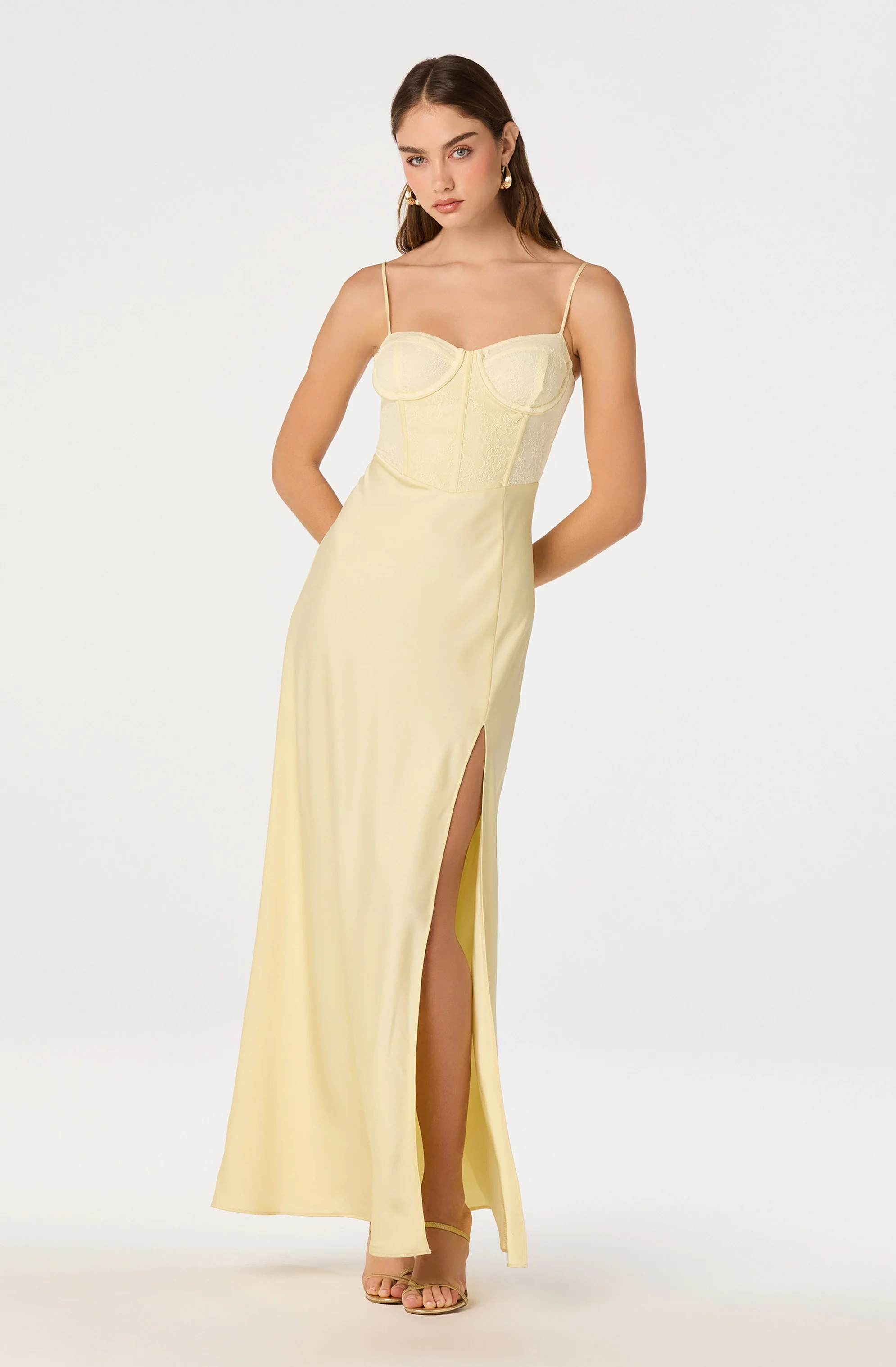 Zinnia Lace Bustier Maxi Gown - Image 2