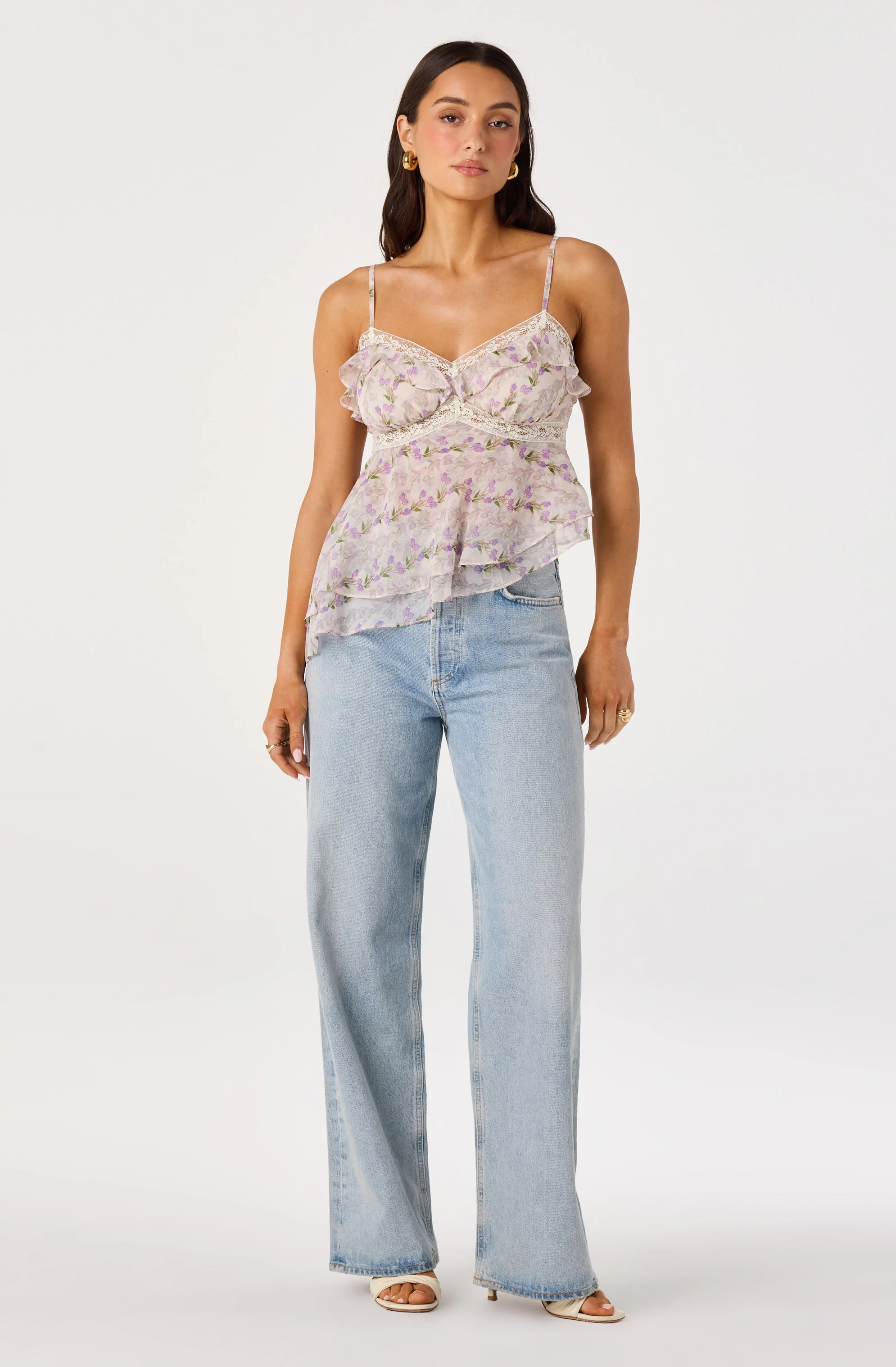 Zissel Lace Trim Tank Top - Image 6